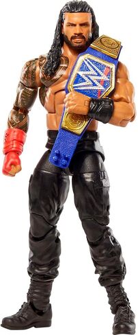 مجموعة شخصيات Mattel WWE Roman Reigns Top Picks Elite Collection، مفصلية وتفاصيل تشبه الحياة، ملحقات قابلة للتبديل، 6 بوصات in Kuwait