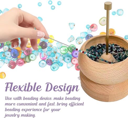 Bead Spinner Needles, 3Pcs Clay Beading Needles, Stainless Steel Curved Beading Needles and 4Pcs Big Eye Seed Beading Needles for Jewelry Making in Kuwait