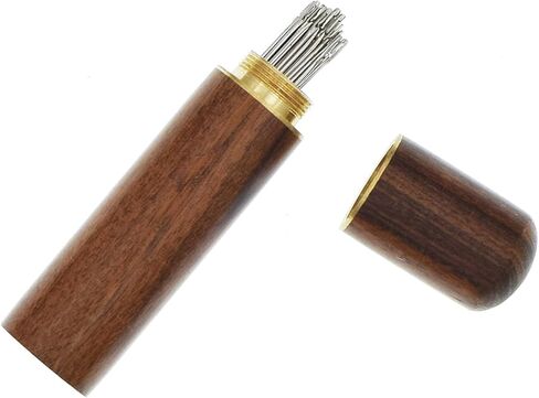 30 قطعة من ابر الخيط الذاتي الكبيرة للعين، 6 احجام ابر تطريز نسيجية، ابر غزل ابر خياطة ابر خياطة من الستانلس ستيل مع حافظة ابر خشبية in Kuwait