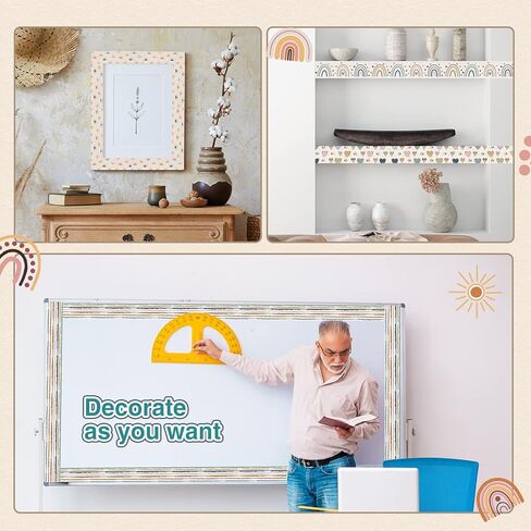 Containlol Classroom Borders for Bulletin Board, 118 ft Rainbow Scalloped Trim Colorful Bulletin Board Boarders for Home Office Classroom Wall Chalkboard Decoration in Kuwait