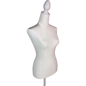 Female Mannequin Torso Dress Form with Wooden Tripod Base Stand Adjustable 60-67 Inch for Sewing Dressmakers Dress Jewelry Display,Beige Velvet in Kuwait