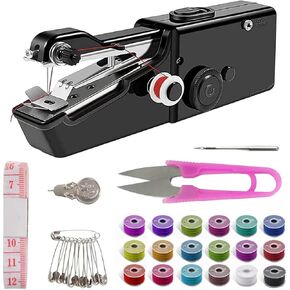Handheld Sewing Machine,Mini Sewing Machine for Quick Stitching,Portable Sewing Machine Suitable for Home,Travel and DIY,Electric Handheld Sewing Machine for Beginners，easy，Black in Kuwait