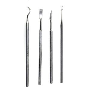 CYNAMED Stainless Steel Spatula Wax & Clay Sculpting Tool Carver Set (4PK)