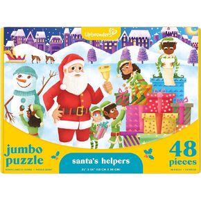Upbounders Santa's Helper's 48 Piece Kids Christmas Floor Puzzle, 4+