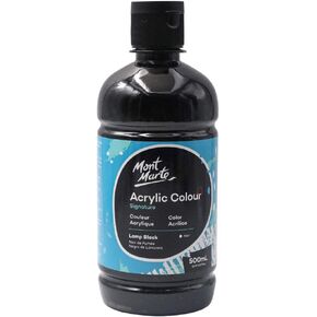 MONT MARTE Signature Acrylic Color Paint Set, 12 x 33.8oz (1L), Semi-Matte Finish, 12 Colors, Suitable for Canvas, Wood, Fabric, Leather, Cardboard, Paper, MDF and Crafts