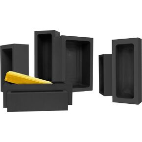 GongYi High-Purity Graphite Ingot Molds Crucible for Melting Casting Refining Mould Metal Copper Gold Silver Aluminum Brass #5-3kg-170ml-5.75fl. oz in Kuwait