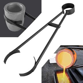26" Foundry Crucible Flask Tongs for Graphite Refinery Crucibles for Gold Silver Copper Metal Melting Casting Refining Tool in Saudi Arabia