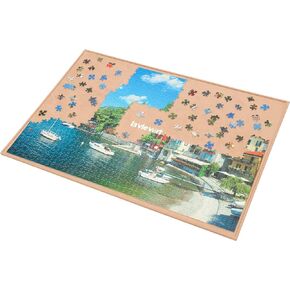 LAVIEVERT Wooden Jigsaw Puzzle Board Portable Puzzle Plateau Puzzle Storage Puzzle Saver with Non-Slip Surface for Up to 1000 Pieces