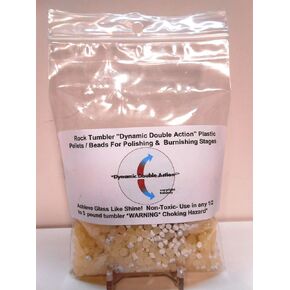 Rock Tumbler Dynamic Double Action Plastic Pellets / Beads Used For Final Polishing & Burnishing Stages in Saudi Arabia