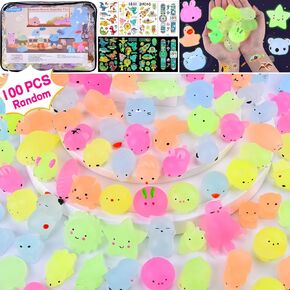 LEEHUR 30Pcs Prefilled Easter Eggs with Animal Mochi Squishy Stress Relief , Colorful Easter Fidget Toys Great for Adult Easter Basket Stuffers Egg Fillers Party Favors (Multicolor-30)