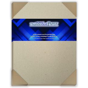 50 Sheets Chipboard 46pt (Point) 12 X 12 Inches Heavy Weight Scrapbook Size .046 Caliper Thick Cardboard Craft|Packaging Brown Kraft Paper Board