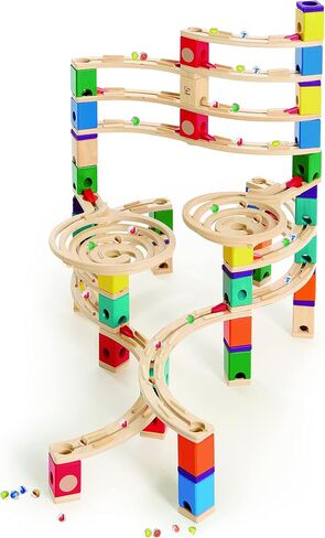 Award Winning Hape Quadrilla Wooden Marble Run Construction - The Cyclone in Saudi Arabia