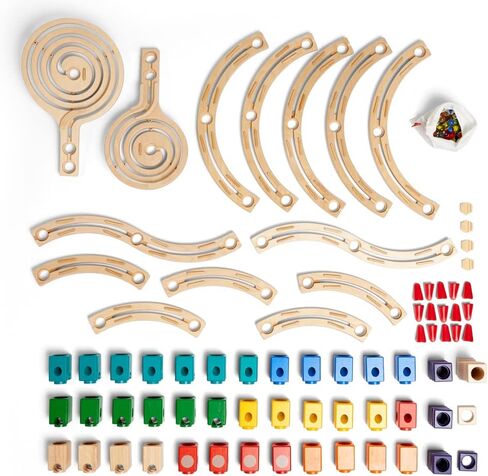 Award Winning Hape Quadrilla Wooden Marble Run Construction - The Cyclone in Saudi Arabia