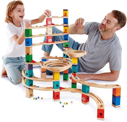 Award Winning Hape Quadrilla Wooden Marble Run Construction - The Cyclone in Saudi Arabia