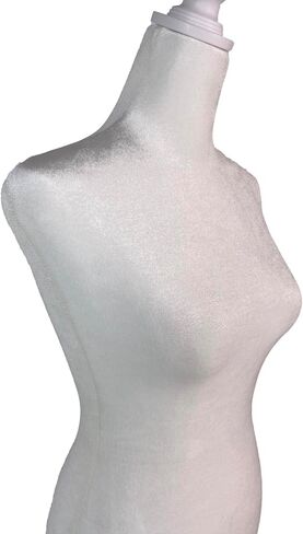 Female Mannequin Torso Dress Form with Wooden Tripod Base Stand Adjustable 60-67 Inch for Sewing Dressmakers Dress Jewelry Display,Beige Velvet in Kuwait