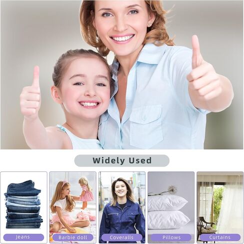 ماكينة خياطة صغيرة للمبتدئين من هيمومو، ماكينة خياطة صغيرة مع طاولة تمديد واضاءة LED، ماكينة خياطة محمولة مطورة، ماكينة خياطة بخيوط مزدوجة قابلة للتعديل بسرعتين للاطفال والكبار in Kuwait