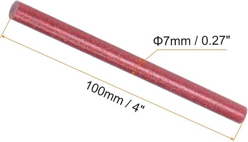 Rebower Hot Glue Sticks Mini Adhesive Hot Melt Glue Gun Sticks, [for Art, Craft, DIY, Card Making] - 0.27" x 4"/Glitter Colorful/120 Pcs in Saudi Arabia