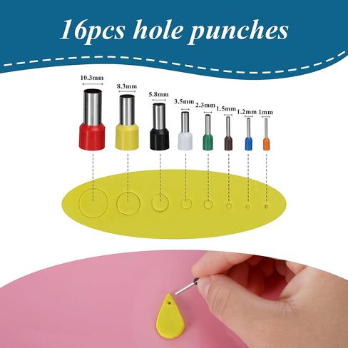 قطع طين البوليمر من مادلين رو لصنع الأقراط، مجموعة 215 قطعة من قوالب حلق الطين مع 49 شكلاً من قطع الطين المصنوعة من الفولاذ المقاوم للصدأ لمجوهرات طين البوليمر in Kuwait