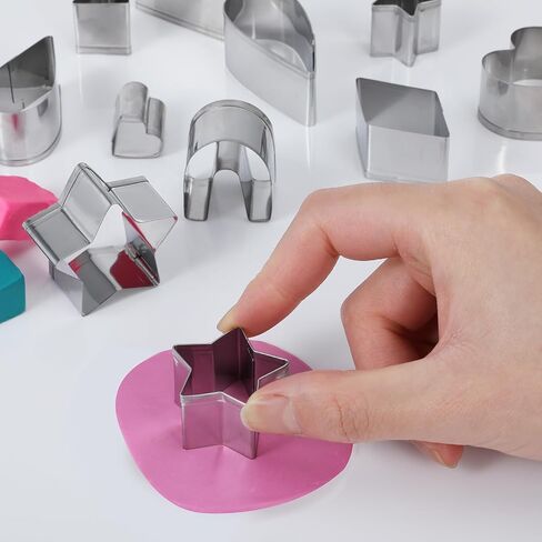 قطع طين البوليمر من مادلين رو لصنع الأقراط، مجموعة 215 قطعة من قوالب حلق الطين مع 49 شكلاً من قطع الطين المصنوعة من الفولاذ المقاوم للصدأ لمجوهرات طين البوليمر in Kuwait