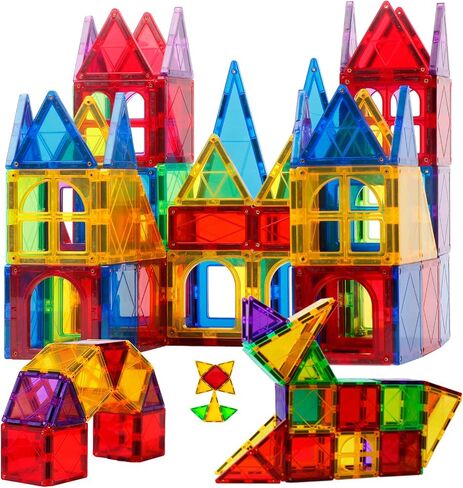 Magnetic Tiles Kids Magnetic Blocks 32PCS Building Sets for Kids Ages 3+ in Kuwait
