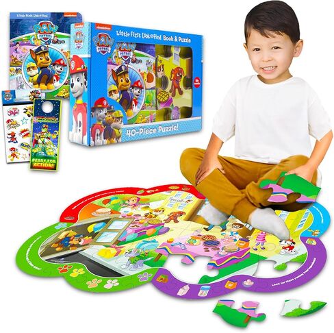 Paw Patrol Floor Puzzles for Kids Ages 3-5 - Bundle with Paw Patrol Giant Floor Puzzle, Paw Patrol Look and Find Book, Stickers, More | Paw Patrol Puzzle Set in Saudi Arabia