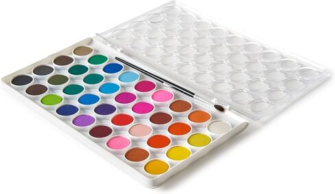 Artist's Loft 36 Color Watercolor Pan Set with Natural Hair Brush Necessities - Watercolor Set for Students, Teachers, Artists - 1 Pack in Saudi Arabia
