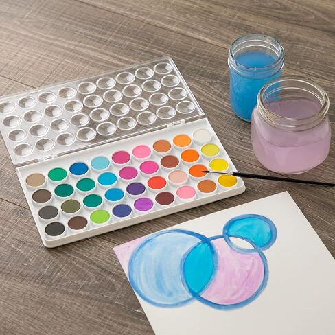 Artist's Loft 36 Color Watercolor Pan Set with Natural Hair Brush Necessities - Watercolor Set for Students, Teachers, Artists - 1 Pack in Saudi Arabia