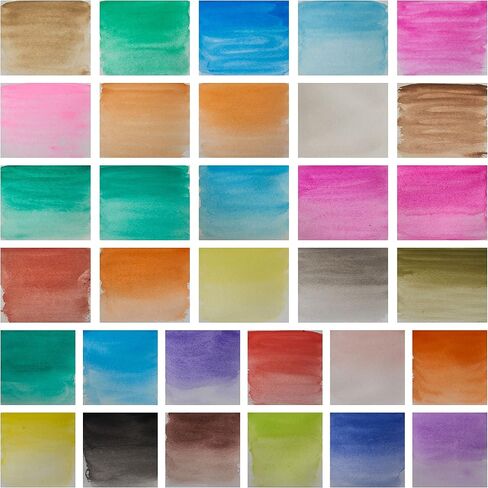 Artist's Loft 36 Color Watercolor Pan Set with Natural Hair Brush Necessities - Watercolor Set for Students, Teachers, Artists - 1 Pack in Saudi Arabia