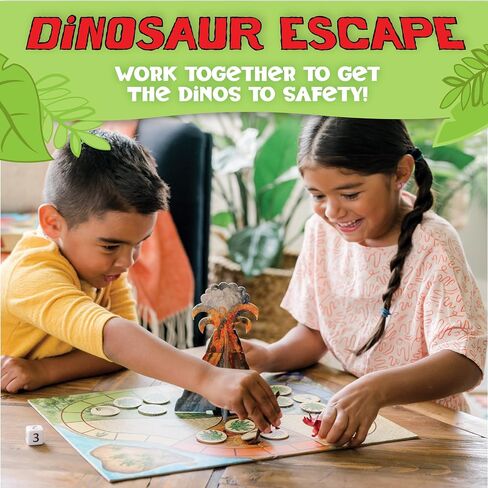 Peaceable Kingdom Dinosaur Escape Cooperative Memory Game of Logic and Luck for 2 - 4 Kids Ages 4 + in Saudi Arabia