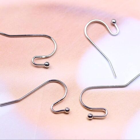 KJMYYXGS 50PCS Earring Hooks with Pinch Bails Clasp for DIY Earring Making (Black) in Kuwait