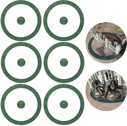 مجموعة علامات Jucoci Objective Point Markers مكونة من 6 قطع علامة موضوعية متوافقة مع WH40k Wargame (المصغر غير متضمن) in Kuwait
