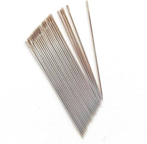 بوب بيب 30 قطعة من #8 خياطة يدوية خياطة عين كبيرة إبر مزدوجة طويلة جودة يابانية خياطة يدوية حادة إصلاح الملابس صياغة التطريز الحرفي الهوايات DIY in Kuwait