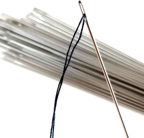 بوب بيب 30 قطعة من #8 خياطة يدوية خياطة عين كبيرة إبر مزدوجة طويلة جودة يابانية خياطة يدوية حادة إصلاح الملابس صياغة التطريز الحرفي الهوايات DIY in Kuwait