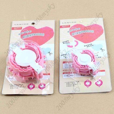 ceng-AIO 2X Size L+S Heart Shape Pom Pom Maker Baby Fluff Ball Weaver Knitting Craft Tool in Saudi Arabia