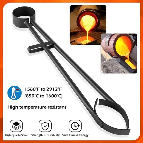 26 بوصة مسبك بوتقة قارورة ملقط لغرافيت المصفاة بوتقات لآلة صب صب الذهب الفضة النحاس المعادن in Saudi Arabia