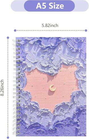 Reusable Sticker Collecting Book Album Stickers Storage Organizer Book A5 Size 40 Sheets Release Paper Sticker Keeper Holder (Purple) in Kuwait