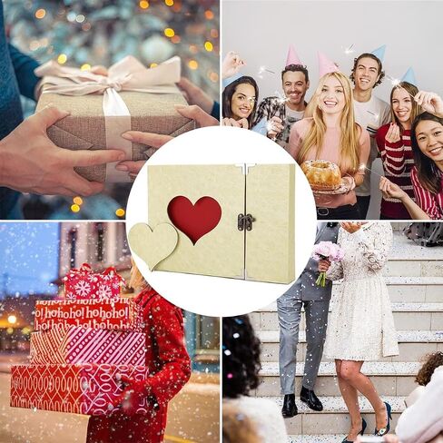AIOR Photo Album DIY Scrapbook, 60 Pages Vintage Hardcover Heart Scrap Book with Photo Corners for Valentine's Day, anniversary, Christmas, Mother's Day, Birthday Gift in Kuwait