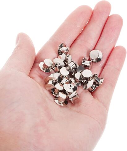 نوليتوي 120 قطعة من دبابيس طية صدر السترة على شكل فراشة، مشابك ربط بديلة للشارات اليدوية وصناعة المجوهرات (فضي ذهبي) in Kuwait