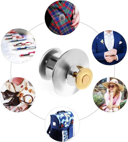 نوليتوي 120 قطعة من دبابيس طية صدر السترة على شكل فراشة، مشابك ربط بديلة للشارات اليدوية وصناعة المجوهرات (فضي ذهبي) in Kuwait