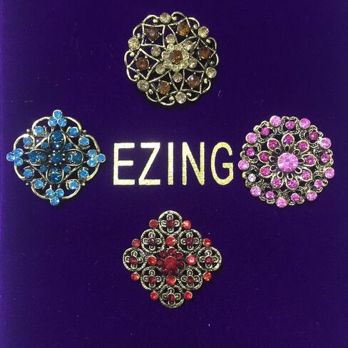 Ezing Lot 24 قطعة دبابيس دبابيس كريستال لامعة من حجر الراين مجموعة باقة الزفاف ذاتية الصنع in Kuwait
