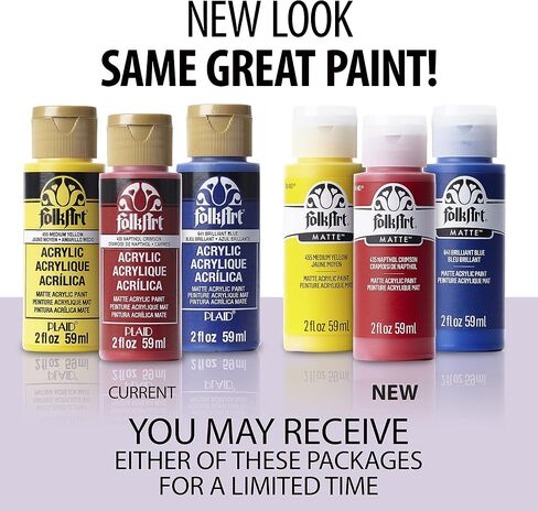FolkArt Acrylic Paint in Assorted Colors (2 oz), 2546, Bright Pink (Pack of 2) in Saudi Arabia