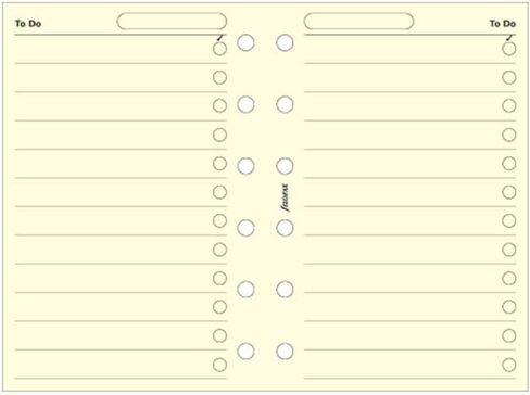 B212253 كريم Filofax Pocket To Do List Cotton Cream in Saudi Arabia