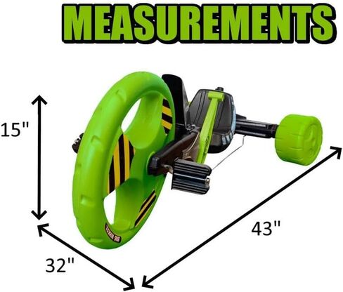 دراجة Big Wheel X-Treme Racer Edition الأصلية ذات العجلات الكبيرة مقاس 16 بوصة (أخضر) in Kuwait