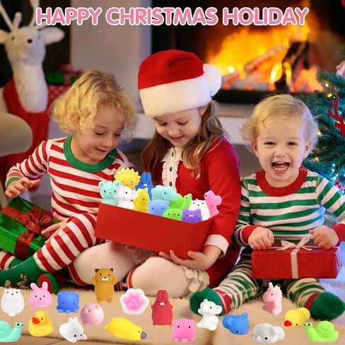 UMIKU 45PCS Mochi Squishy Toys Mini Squishy Kawaii Animal Squishies Gifts for Boys Girls Party Favors for Kids Cat Unicon Squishy Stress Relief Toys for Adult Random in Kuwait