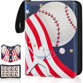 Baseball Card Binder with Sleeves 400 Pockets, Gifts for Baseball Card Collectors,Trading Card Albums Sports Card Binder in Kuwait