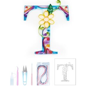 Uniquilling Quilling Paper Quilling Kit for Adults Beginner, 8 * 10-inch Letters, Exquisite DIY Paper Filigree Painting Kits Quilling Tools, Home Room Wall Art Decor Best Gifts(Basic) in Saudi Arabia