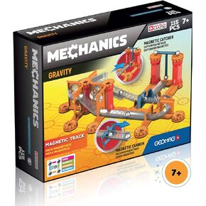Geomag - MECHANICS GRAVITY TRACK - 115-Piece Building Set with Magnetic Motion, Certified STEM Marble Run Construction Toy for Ages 7 and Up