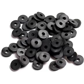 2000pcs Heishi Vinyl Beads Polymer Clay Beads Flat Round Spacer Beads for Making Bracelet Necklace Earring Accessories DIY Handmade Craft (White, 6mm)