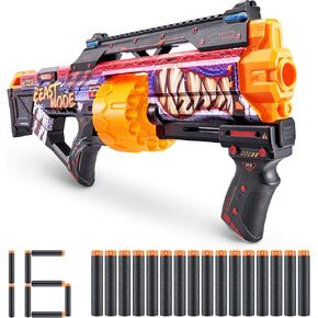 مسدس رمي السهام من X-Shot Skins Last Stand - Beast Out Skin من ZURU مع 16 سهمًا وحركة Slam Fire وتقنية رمي السهام بالجيب الهوائي، لعبة مسدس إسفنجي للأطفال والمراهقين والبالغين in Saudi Arabia