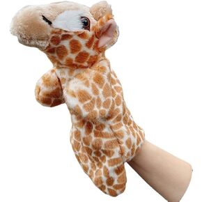 Plush Puppets Giraffe Hand Puppet Animals Toys for Kids Imaginative Pretend Play Storytelling in Kuwait